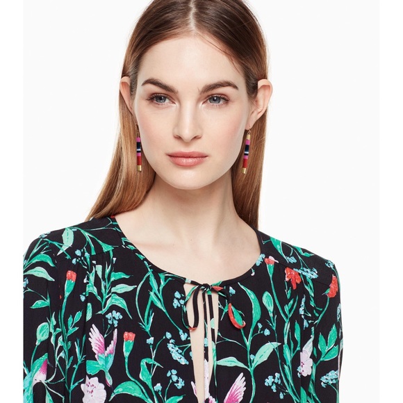 KATE SPADE • Building Blocks Linear Earrings - Picture 2 of 3